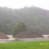 Jazowsko, Dunajec po obfitych opadach deszczu 19.07.2018 r